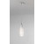 BASSUM II Závěsné svítidlo, základna kov, povrch chrom lesk, stínítko sklo bílá, pro žárovku 1x60W, E27, 230V, IP20, rozměry: d=110mm, h=330mm, vč závěs lanka h=1500mm, lze zkrátit.