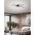 ZANE PL 70W CCT Stropní svítidlo, těleso kov, povrch černá, dif plast opál, LED 70W, 4900lm, přepín CCT teplá 3000K-neutr 4000K-denní 6000K, stmív., Ra80, 230V, IP20, tř.1, rozměry d=1125mm, h=180mm.