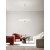 ZELIAS HL 50W Závěsné svítidlo, lustr, těleso hliník, povrch broušená zlatá + bílá, dif plast opál, LED 50W, 3500lm, teplá 3000K, stmív, Ra80, 230V, IP20, tř.1, d=710mm, h=90mm, vč závěs lanka l=2260mm, lze zkr.