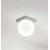 KODE 8W IP40 Stropní svítidlo, těleso hliník, povrch šedá, difuzor sklo opál, LED 8W, 856lm, teplá 3000K, Ra90, 230V, IP40, tř.1, rozměry d=100mm.