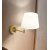 VOLBE WL 1x35W E14 Nástěnné svítidlo, 2 nast. ramena, těleso kov, povrch hnědá, stínítko textil hnědá, pro žárovku 1x35W, E14, IP20, tř.1, rozměry stínítka: d=200mm, h=140mm, lampy: 380x250mm.