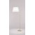 VOLBE FL 1x35W E27 Stojací lampa, 2 nastav. ramena, základna kov, povrch zlatá, stínítko textil bílá, pro žárovku 1x35W, E27, 230V, IP20, tř.2, rozměry stínítko: d=450mm, h=300mm, lampa: h=1450mm.