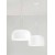 FINDER HL 1x60W E27 Závěsné svítidlo, těleso kov, povrch bílá, stínítko sklo opál lesk, pro žárovku 1x60W, E27, 230V, IP20, tř.1, rozměry d=400mm, h=250mm, vč závěs lank l=1500mm, lze zkr.