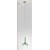CATINO HL 1x40W E27 Závěsné svítidlo, základna kov, povrch chrom, stínítko sklo zelené, pro žárovku 1x40W, E27, 230V, IP20, tř.1, rozměry d=200mm, h=350mm, vč závěs kabelu l=2500mm, lze zkr.