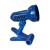 ALBILO Stolní lampa s klipem, skřipcem, těleso kov a plast, povrch modrá, pro žárovku 1x40W, E14, 230V, IP20, tř.2. rozměry d=100mm, h=120mm.