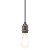 LION 1x40W E27 černá Závěsný kabel s objímkou, těleso kov, povrch chrom lesk, pro žárovku 1x40W, E27, 230V, IP20, tř.1. rozměry d=100mm, včetně závěsného kabelu s textilním úpletem h=800mm, lze zkrátit