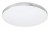 POZZUOLI VÝPRODEJ Stropní přisazené svítidlo, základna kov, povrch bílá, chrom, difuzor plast opál, efekt hvězdné oblohy, LED 18W, 1350lm, neutrální 4000K, 230V, IP20, tř.1. rozměry d=350mm, h=60mm.