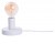 ECHINACEA 1x60W, E27 Stolní lampa s objímkou, těleso kov, povrch bílá, pro žárovku 1x60W, E27, 230V, IP20, tř.2, rozměry d=115mm, h=95mm.