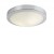 Stropní přisazené svítidlo, kruhové, těleso kov, povrch chrom, difuzor sklo opál s detailem listů, pro žárovku 2x40W, E27, 230V, do koupelny IP44, tř.1, rozměry d=300mm, h=95mm.