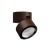 CERESO PL 13W Stropní bodové venkovní svítidlo, výklopné, těleso hliník, povrch hnědá, krycí sklo čiré, LED 13W, 990lm, teplá 3000K, vyzař. úhel 63°, Ra80, 230V, IP65, tř.1, rozměry d=90mm, h=90mm.