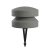 OXYTO 15W 360° 24V Sloupkové svítidlo, těleso beton, barva tm. šedá, dif sklo opál, LED 15W, 539lm, teplá 3000K, vyzař. úhel 360°, Ra90, 24V, IP65, tř.3, rozměry d=250mm, h=185mm, vč. bodce do záhonu.