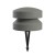 OXYTO 15W 360° 230V Sloupkové svítidlo, těleso beton, barva tm. šedá, dif sklo opál, LED 15W, 542lm, teplá 2700K, vyzař. úhel 360°, Ra90, 230V, IP65, tř.1, rozměry d=250mm, h=185mm, vč. bodce do záhonu.