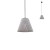 BOLA Závěsné svítidlo, těleso kov, povrch šedočerná, stínítko beton, pro žárovku 42W, E27, 230V, IP20, stínítko d=370mm, h=280mm, vč.záv.kabelu h=1805mm, lze zkrátit