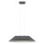 ALBADA HL R 12W Závěsné svítidlo, lustr, základna kov, stínítko textil vnější tm. šedá, vnitřní šedá, LED 12W, 950lm, teplá 3000K, Ra90, 230V, IP20, tř.2, rozměry d=750mm, h=152mm, vč. lank závěsu l=2012mm, lze zkr