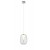 BERG HL 8W Závěsné svítidlo, základna kov, povrch chrom, difuzor plast opál, stínítko sklo čiré, LED 8W, 560lm, teplá 3000K, Ra80, 230V, IP20, tř.2, rozměry d=200mm, h=280mm, vč závěs kabelu l=1220mm, lze zkr.