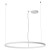 LEVERI HL R 40W TRIAC CCT Závěsné svítidlo, těleso hliník, povrch bílá, LED 40W, 2441lm-2526lm,  přepín. CCT teplá 2700K-neutr 4000K, stmív. TRIAC, Ra90, 230V, IP20, tř.1, rozměry d=500mm, vč závěs lanka l=3000mm, lze zkr.