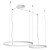 LEVERI HL R 98W TRIAC CCT Závěsné svítidlo, těleso hliník, povrch bílá, LED 98W, 5739lm-6103lm, přepín. CCT teplá 2700K-neutr 4000K, stmív. TRIAC, Ra90, 230V, IP20, tř.1, d=500+750mm, vč závěs lanka l=3000mm, lze zkr.