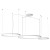 LEVERI HL R 176W TRIAC CCT Závěsné svítidlo, hliník, bílá, LED 176W, 10404lm-10925lm, přepín. CCT teplá 2700K-neutr 4000K, stmív. TRIAC, Ra90, 230V, IP20, tř.1, d=500+750+1000mm, vč závěs lanka l=3000mm