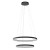 VENOSA HL 80W, STEP, CCT Závěsné svítidlo, těleso hliník, povrch černá, LED 80W, 4823lm-4858lm, přepín. CCT teplá 3000K-neutr 4000K, stmív. STEP, Ra90, 230V, IP20, tř.2, rozměry 380+580mm, vč. závěs lanka l=1500mm, lze zkr.