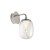 BERG WL 6W Nástěnné svítidlo, základna kov, povrch chrom, difuzor plast opál, stínítko sklo čiré, LED 6W, 420lm, teplá 3000K, Ra80, 230V, IP20, tř.2, rozměry d=110mm, h=220mm.