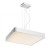 QUART LED 56W Závěsné svítidlo, základna hliník, povrch bílá, difuzor plast opál, LED 56W, teplá 3000K, 3530lm/cca jako 180W žár, 230V, IP20, tř.1, 480x480x60mm, závěs l=1000mm, svítí dolů