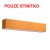 KORTE 80/23 Stínítko, materiál textil povrch vnější oranžová/vnitřní bílá, pro žárovku max 23W, l=800mm, h=230mm