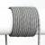 KABEL TŘIŽÍLOVÝ FLEXI 3x7,5mm Třižílový kabel s textilním úpletem, barva bíločerná vzor zig zag, 3x0,75mm, rozměry d=6,6mm, lze dodat v celku max l=25m, cena/1m