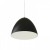 BOLDA E27 1x28W Závěsné svítidlo, těleso kov, povrch vnější černá, vnitřní bílá, pro žárovku 1x28W, E27, 230V, IP20, tř.1, rozměry d=340mm, vč závěsného kabelu l=1285mm lze zkrátit