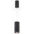 UTILO PENDANT Závěsné bodové svítidlo, základna kov, těleso kov, povrch lak černá mat, LED 1x5W, teplá 3000K, 472lm, Ra80, 230V, IP20, tř.2. rozměry d=53mm h=117mm, včetně závěsu l=1405mm, lze zkrátit
