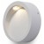 MARLINA WALL Nástěnné svítidlo, základna kov, povrch lak šedá mat, LED 1x3W, teplá 3000K, 130lm, Ra80, 230V, IP20, tř.1. rozměry d=100mm h=34mm