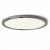 GREHAM IN Stropní, podhledové svítidlo, základna kov, rámeček chrom černá, difuzor plast opál, LED 1x18W, teplá 3000K, 1620lm, Ra80, 230V, IP20, tř.2. rozměry d=175mm h=9mm
