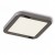 GREHAM IN SQUARE Stropní, podhledové svítidlo čtvercové, základna kov, rámeček chrom černá, difuzor plast opál, LED 1x6W, teplá 3000K, 540lm, Ra80, 230V, IP20, tř.2. rozměry 90x90x9mm