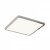 GREHAM IN SQUARE Stropní, podhledové svítidlo čtvercové, základna kov, rámeček chrom černá, difuzor plast opál, LED 1x22W, teplá 3000K, 2160lm, Ra80, 230V, IP20, tř.2. rozměry 225x225x9mm