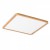 GREHAM IN SQUARE Stropní, podhledové svítidlo čtvercové, základna kov, rámeček dřevo buk světlý, difuzor plast opál, LED 1x22W, teplá 3000K, 2160lm, Ra80, 230V, IP20, tř.2. rozměry 225x225x9mm