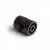 Příchytka kabelu pro svítidlo, těleso plast černá, nebo chrom, pro kabel d=5mm, rozměry d=20mm, h=22mm
