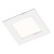 DORMA vestavné Q CHROM LESK 84x84mm Stropní vestavné svítidlo, těleso hliník, povrch chrom lesk, difuzor plast opál mat, LED 3W, teplá 3000K, 300m/cca 15W žár, 230V, trafo na kabelu, IP20, tř.1, 85x85mm, h=40mm