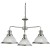 BURITMAL PENDANT 3x7W E27 Závěsné svítidlo, základna kov, těl kov, povrch chrom šedostříbrná lesk, difuzor sklo mat, pro žárovku 3x7W, E27, 230V, IP20, tř.1. 3 ramena, rozměry sklo d=620mm, h=340mm, vč závěsu l=880mm, lz zkr