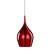 OLERFA PENDANT 1x7W E14 Závěsné svítidlo, základna kov, stínítko kov, povrch lak červená lesk, pro žárovku 1x7W, E14, 230V, IP20, tř.1. rozměry d=120mm h=190mm, včetně závěsu l=1420mm, lze zkrátit