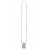 OSTAJ FL 24W Stojací lampa, základna černý mramor, těleso hliník, povrch bílá, difuzor plast opál, LED 24W, 1200lm, teplá 3000K, stmívání, 230V, IP20, tř.2, rozměry 180x1490x25mm.
