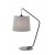GOLF TL 1x42W, E27 Stolní lampa, těleso kov, povrch černá mat, stínítko textil šedá, pro žárovku 1x42W, E27, 230V, IP20, tř.2, rozměry d=230mm, h=550mm.