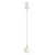 VAREL HL 12W Závěsné svítidlo, těleso hliník, povrch bílá, dif plast opál, LED 12W, 930lm, teplá 3000K, 230V, IP20, rozměry d=96mm, vč.záv.kabelu l=1900mm, lze zkrátit, svítí nahoru/dolů.