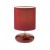 STUART 1x28W E14 Stolní dekorativní lampa, těleso keramika, povrch smalt červená, stínítko textilní látka v barvě, pro žárovku 1x28W, E14, 230V, IP20, tř.2, rozměry d=130mm, v=200mm