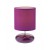 STUART 1x28W E14 Stolní dekorativní lampa, těleso keramika, povrch smalt fialová, stínítko textilní látka v barvě, pro žárovku 1x28W, E14, 230V, IP20, tř.2, rozměry d=130mm, v=200mm