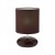 STUART 1x28W E14 Stolní dekorativní lampa, těleso kov, povrch hnědá, stínítko textilní látka barva COFFE, pro žárovku 1x28W, E14, 230V, IP20, tř.2, rozměry d=130mm, v=200mm