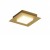 EXTURA SQ 16W CCT Stropní svítidlo, těleso kov, povrch zlatá mat, dif plast opál, LED 16W, 2200lm, přepín. CCT teplota teplá 3000K/neutr 4000K/denní 6500K, Ra80, 230V, IP20, tř.2, rozměry 200x200x50mm.