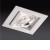 BIBI 1x50W GU10 Vestavné stropní bodové svítidlo, těleso zinek, povrch bílá mat, nastavitelný směr svícení, pro žárovku 1x50W, GU10, IP20, tř.3, rozměry 90x90x70mm