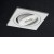 LOTO SQUARE LED 1x1W Vestavné stropní bodové svítidlo, těleso hliník, povrch bílá mat, difuzor polykarbonát, nastavitelný směr svícení, LED 1x1W, 67lm, neutrální 4000K, 230V, IP20, tř.1, rozměry 52x52x44,
