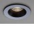 PUKE LED 9W Vestavné stropní bodové svítidlo, těleso hliník, povrch černá mat, LED 9W, 1018lm, neutrální 4000K, 230V, IP20, tř.2, rozměry d=90mm, h=65mm.