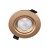 VERDIO BI 10W Stropní podhledové bodové svítidlo, výklopné +-45°, těleso hliník, povrch zlatá mat, LED 10W, 1150lm, teplá 3000K, vyzař. úhel 36°, Ra95, 230V, IP20, tř.2, rozměry d=105mm, h=51mm.