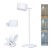 COMAR LED 4W 3v1 Lampička 3v1 - stolní/nástěnná/se skřipcem. těleso plast bílá, dif plast opál, LED 4W, 280lm, dotyk. CCT nastav teplota 3000K-6500K, stmív., USB napájení, 3,7V baterie Li-ion, 320x120x140mm